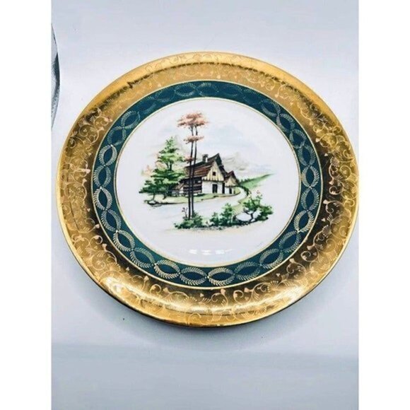 Vintage Limoges France Scenic Plate - Picture 1 of 9